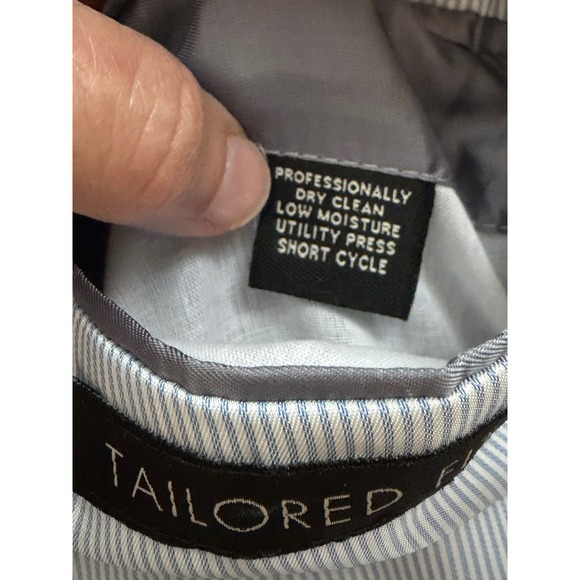 Jos A Bank Signature Collection Silk Sport Coat Blazer 39RTailored Fit Blue - Picture 9 of 14